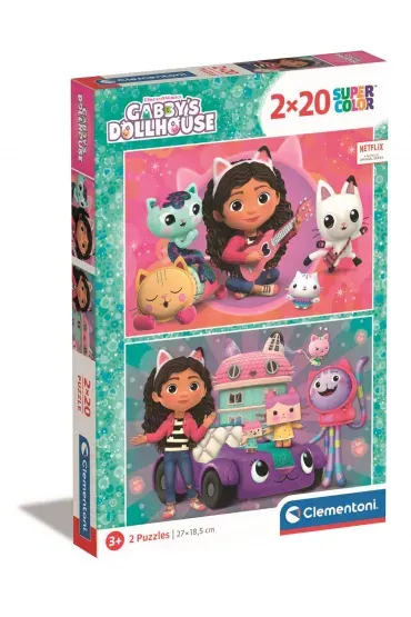 Puzzle 2x20 el. Koci Domek Gabi - Clementoni