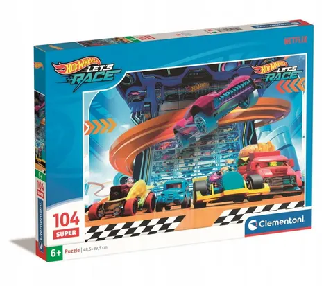 Puzzle 104 el. Hot Wheels - Clementoni