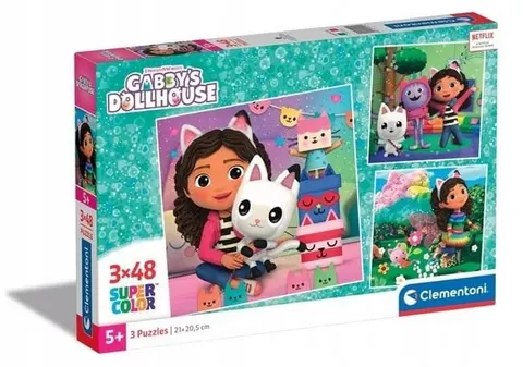 Puzzle 3x48 el. Koci Domek Gabi - Clementoni
