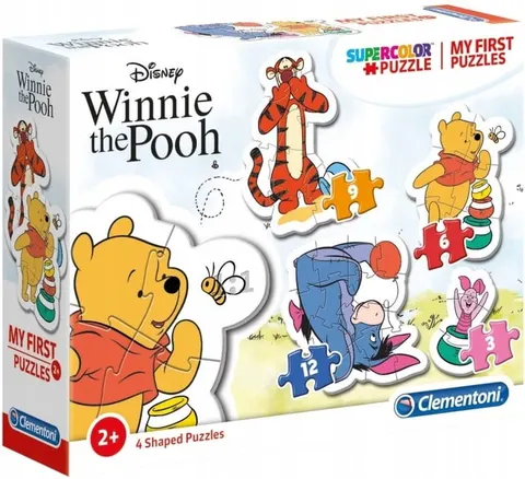 Moje pierwsze puzzle 4w1 Kubuś Puchatek - Clementoni