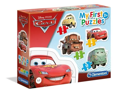 Moje pierwsze puzzle 4w1 - Auta Disney Pixar - Clementoni