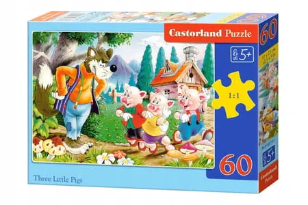 Puzzle dla dzieci Castorland 60 elementów Trzy Świnki