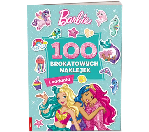 Barbie – 100 brokatowych naklejek z zadaniami