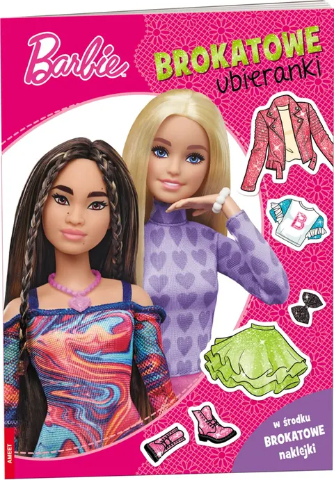 Barbie brokatowe ubieranki - książka