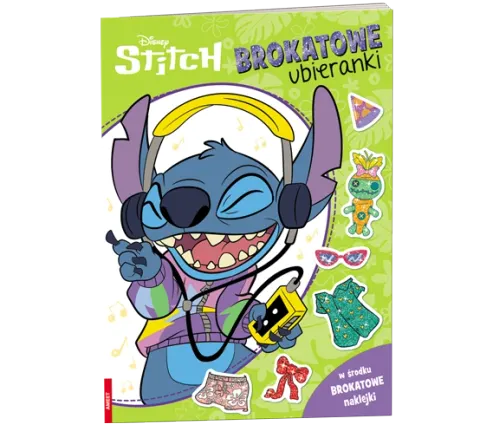Disney Stitch. Brokatowe ubieranki - książka