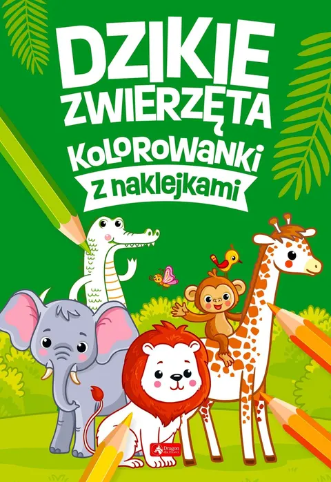 Kolorowanki z naklejkami DZIKIE ZWIERZĘTA