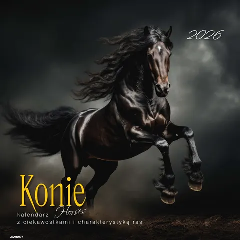 Kalendarz 2026 Ścienny Albumowy KONIE