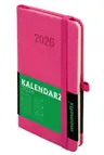 KALENDARZ 2026 A6 Tygodniowy Memofix Różowy