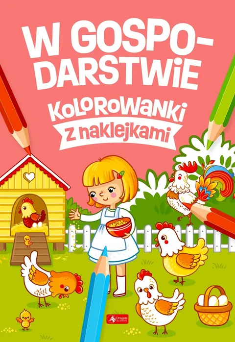 Kolorowanki z naklejkami W GOSPODARSTWIE