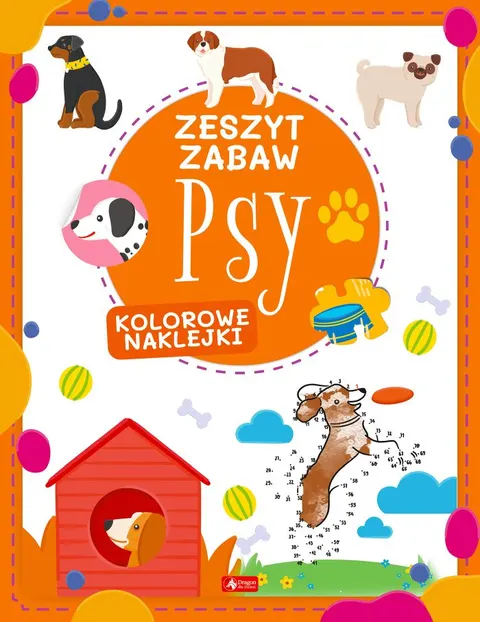 Zeszyt zabaw PSY Kolorowe naklejki