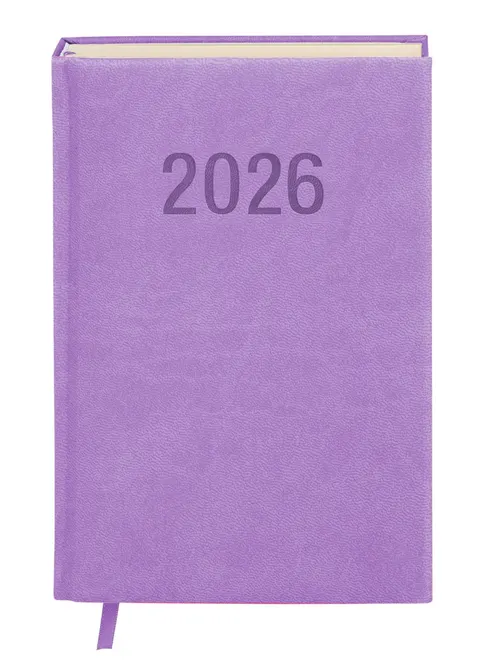 KALENDARZ 2026 A5 Dzienny Colorfix Liliowy ANTRA