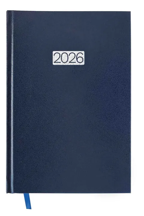 KALENDARZ 2026 A5 Dzienny Ekonomiczny V2 Granatowy
