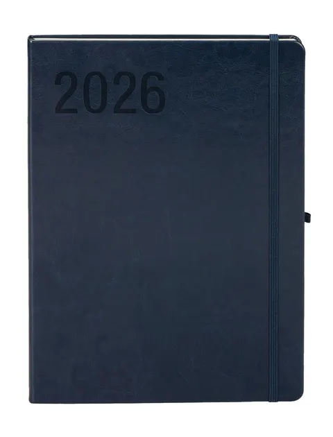 KALENDARZ 2026 A4 Tygodniowy Formalizm Granatowy ANTRA