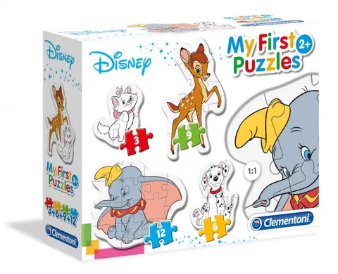 Moje pierwsze puzzle 4w1 Przyjaciele zwierząt - Clementoni
