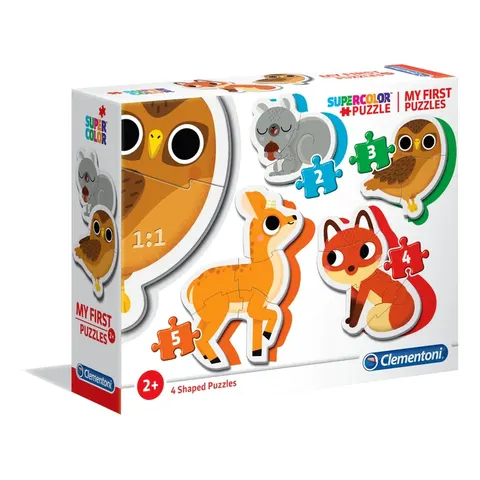 Moje pierwsze puzzle 4w1 Zwierzęta leśne - Clementoni