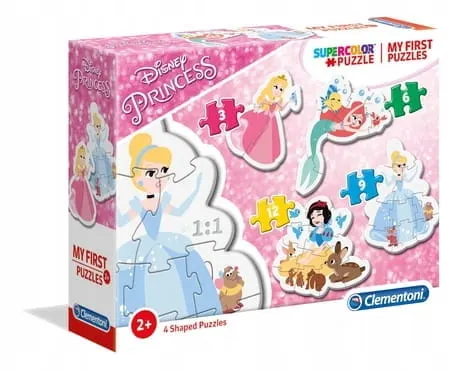 Moje pierwsze puzzle 4w1 Księżniczki Disney Princess - Clementoni