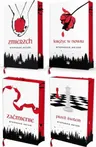 Saga ZMIERZCH Tomy 1-4 Stephanie Meyer (barwione brzegi) Zestaw