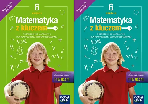 MATEMATYKA Z KLUCZEM 6 Podręcznik 1+2 Neon Edycja 2025-27