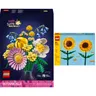LEGO Botanicals 10347 + 40524 Mały słoneczny bukiet + Słoneczniki Kwiaty