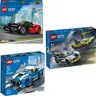 LEGO City 60415+60486+60312 Pościg radiowozu Samochód elektryczny Radiowóz