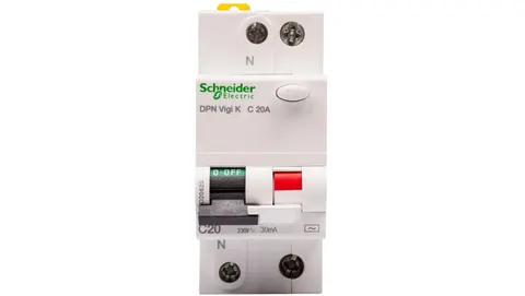 Wylącznik kombinowany K60 - C-20A 30MA 2P AC - A9D20620 - Schneider
