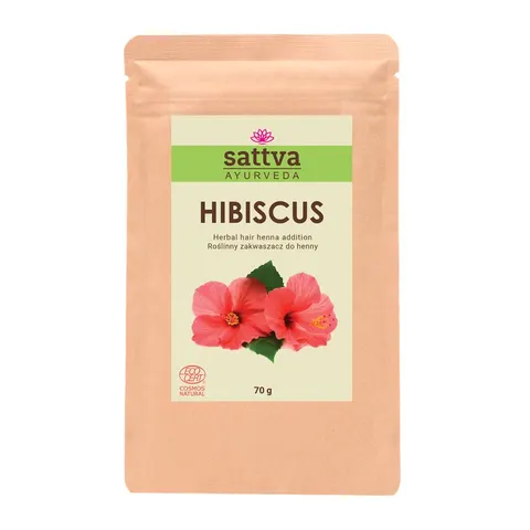 ZAKWASZACZ ROŚLINNY DO HENNY HIBISKUS ECO 70 g - SATTVA (AYURVEDA)