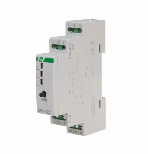 Sterownik roletowy, jednoprzyciskowy, napięcie 24V AC/DC STR-422-24V - F&F