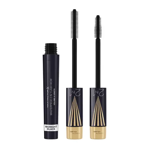 Max Factor Masterpiece 2in1 Lash Wow wydłużający i nadający objętość tusz do rzęs 003 Midnight Black 7ml