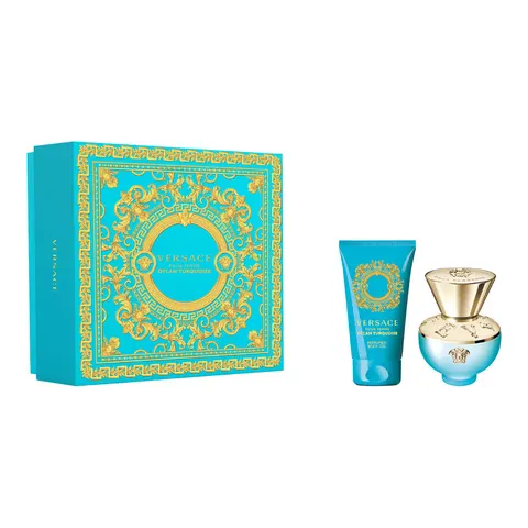 VERSACE SET (Dylan Turquoise + Perfumed BODY GEL ) woda toaletowa spray 30 ml
