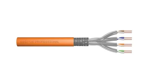 Kabel teleinformatyczny S/FTP kat.7 LSZH drut pomarańczowy B2ca DK-1745-VH-1 /100m/