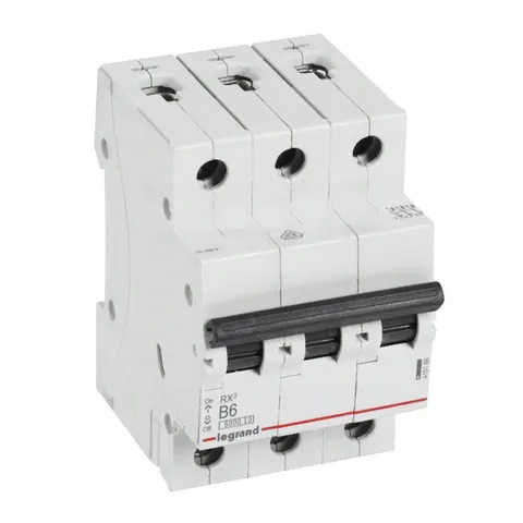 Legrand RX3 Wyłącznik Nadprądowy 3P B6A 6kA, 419166