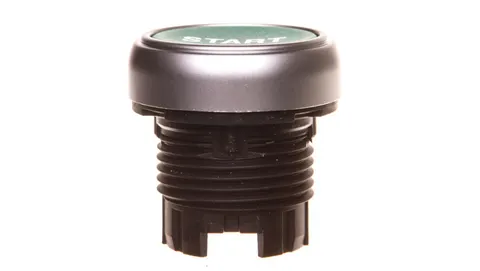 Napęd przycisku zielony z opisem START z samopowrotem 22mm LPCB1163