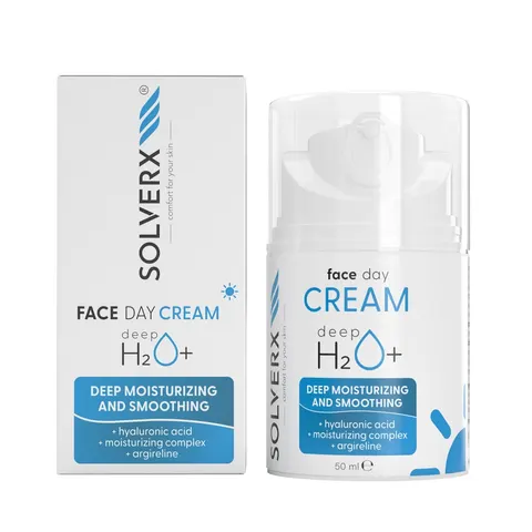 SOLVERX Deep H2O+ Krem głęboko nawilżający na dzień - skóra sucha i odwodniona 50 ml