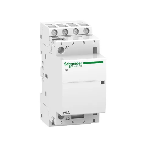 Stycznik modułowy 25A 4NO (4Z 0R) 230/240VAC 50Hz, Acti9 iCT50-25-40-230; A9C20834, SCHNEIDER ELECTRIC