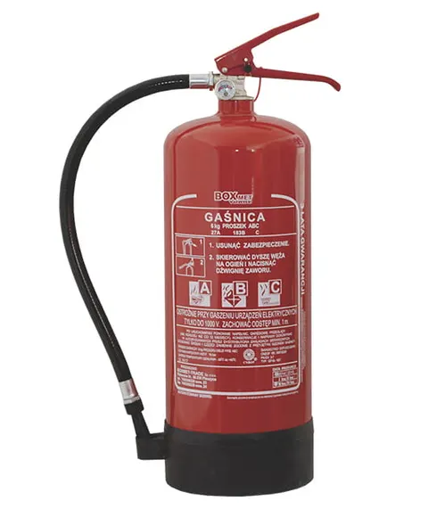 Gaśnica proszkowa 6kg GP6x ABC- producent BOXMET
