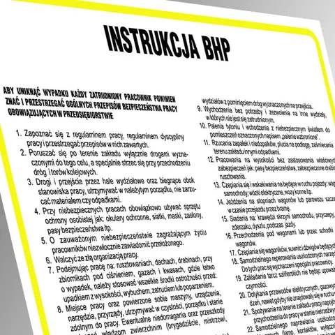 Instrukcja postępowania na stanowisku pracy z komputerem i drukarką