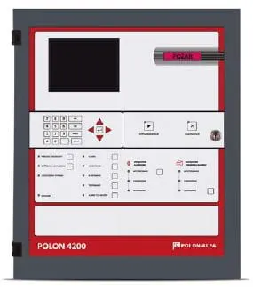 Centrala sygnalizacji pożaru POLON 4200 (4x64 adresy, pełne oprogramowanie + drukarka)