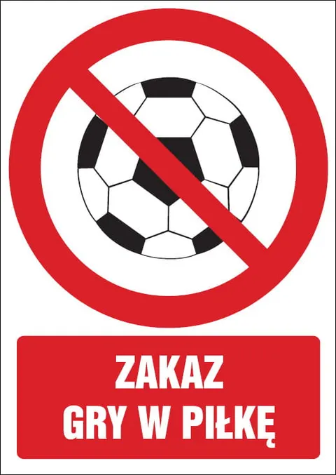 Zakaz gry w piłkę