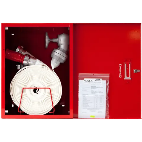 Hydrant wewnętrzny DN52 z podwójnym wężem 2x15 mb