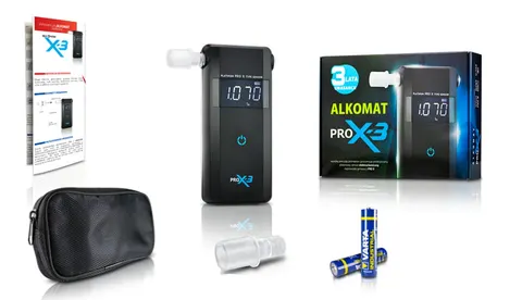 ALKOMAT elektrochemiczny AlcoFind PRO-X-3 + darmowe kalibracje