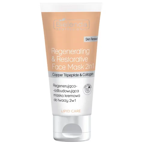 BIELENDA PROFESSIONAL Lipid Care Regenerująco-odbudowująca maska do twarzy 2w1 150 ml
