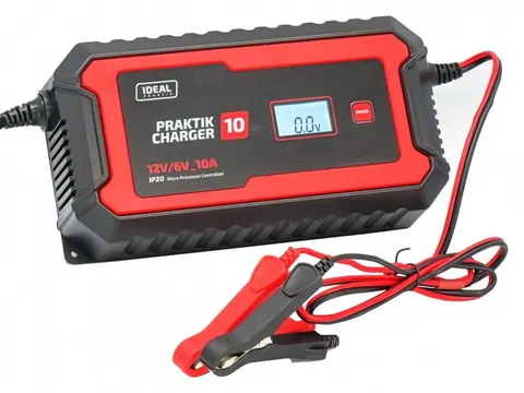 Prostownik PRAKTIK CHARGER 10 LCD 6/12V