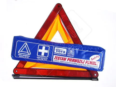 Zestaw samochodowy SAFETY PLUS apteczka i trójkąt