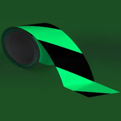 Taśma fluorescencyjno-czarna 10cm x 50m świecąca w ciemności