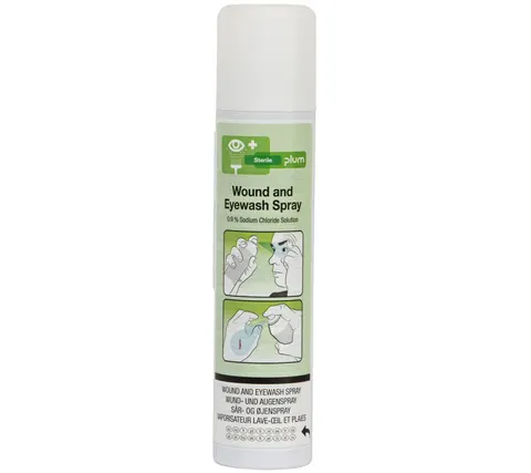 Spray do przemywania oczu i ran Plum 0,9% NaCl — 250 ml