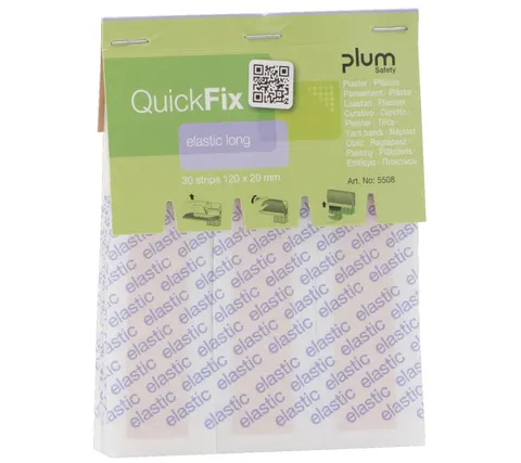 30 plastrów elastycznych Long - wkład do dozownika Plum QuickFix