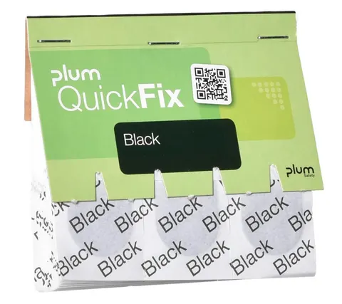45 czarnych plastrów - wkład do dozownika Plum QuickFix