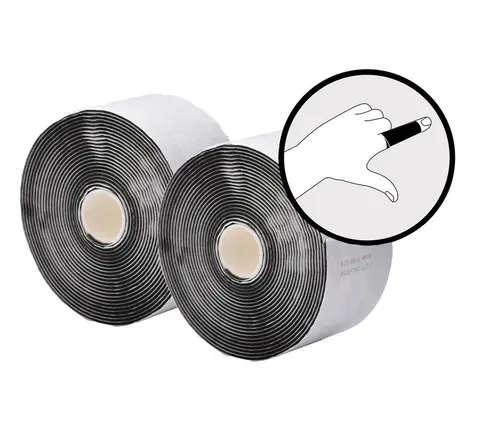 Bandaż kohezyjny Plum QuickSoft — 5,5 cm × 5 m, czarny (2× refill)