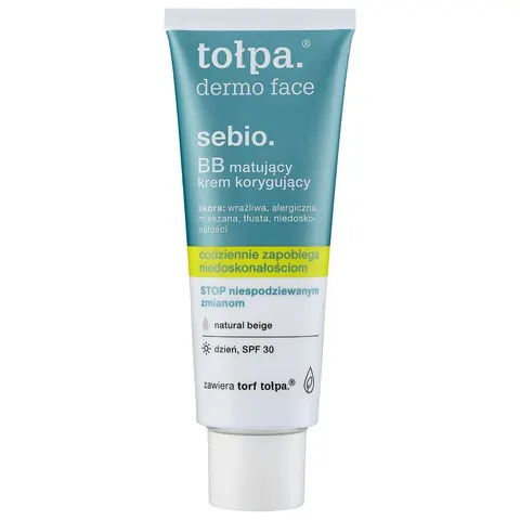 TOŁPA DERMO FACE SEBIO Matujący Krem BB korygujący z SPF30 - 40ml