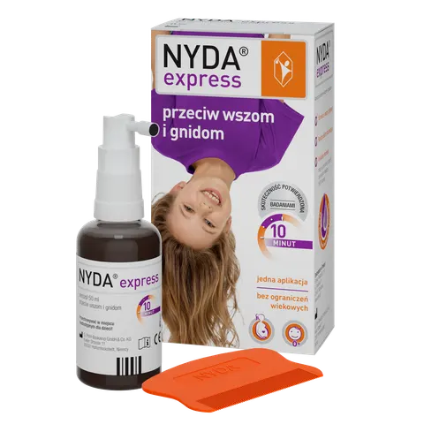 NYDA EXPRESS Areozol Spray Przeciw Wszom i Gnidom - 50 ml